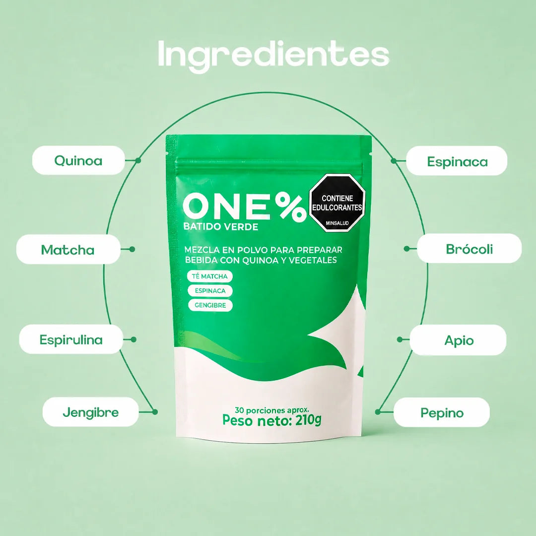 Batido Verde ONE%